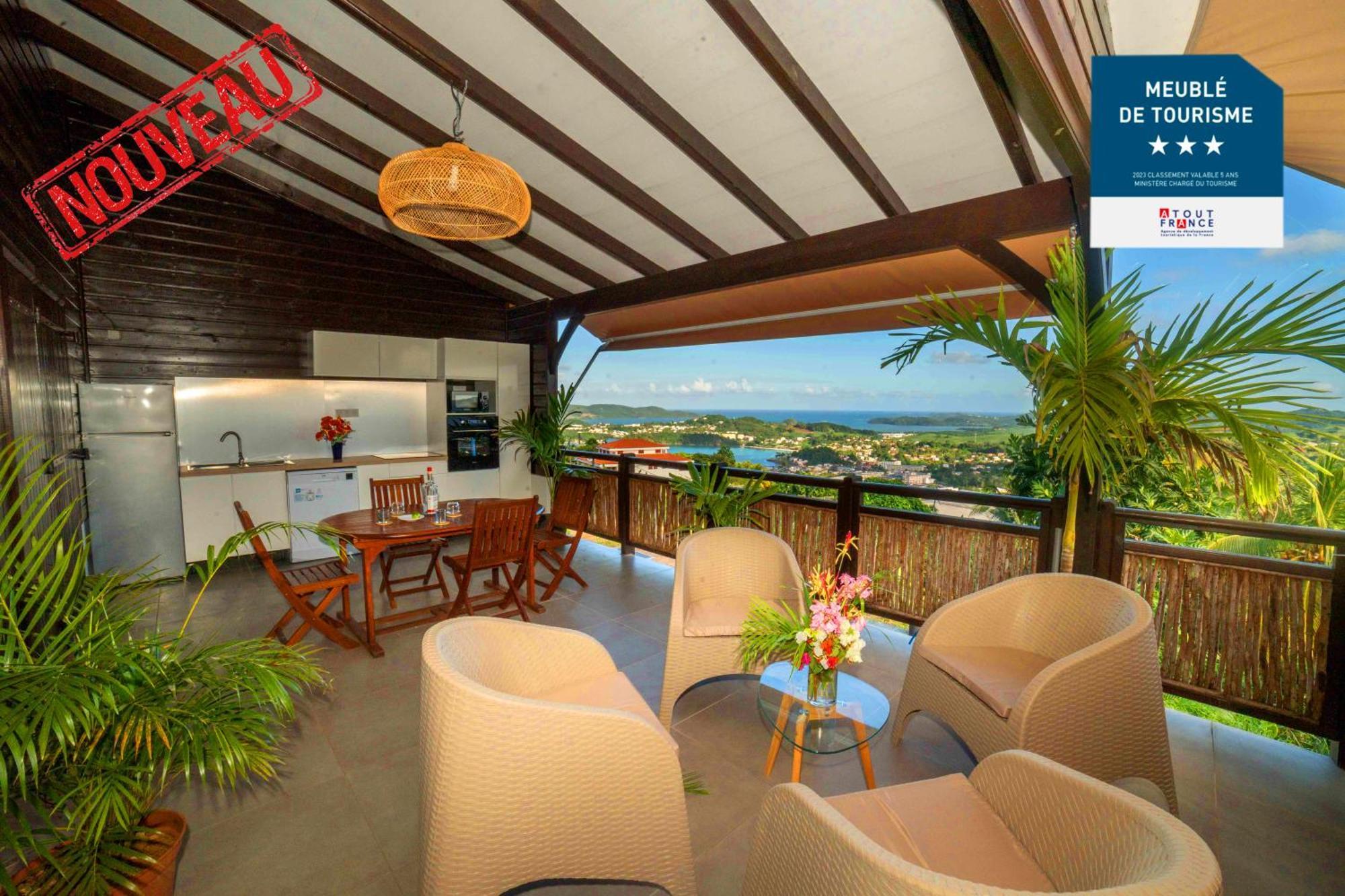 F3 Hibiscus - Piscine Chauffee - Vue Mer - 9 Min De La Plage - Ti Zwezo Paradi 拉特里尼泰 外观 照片